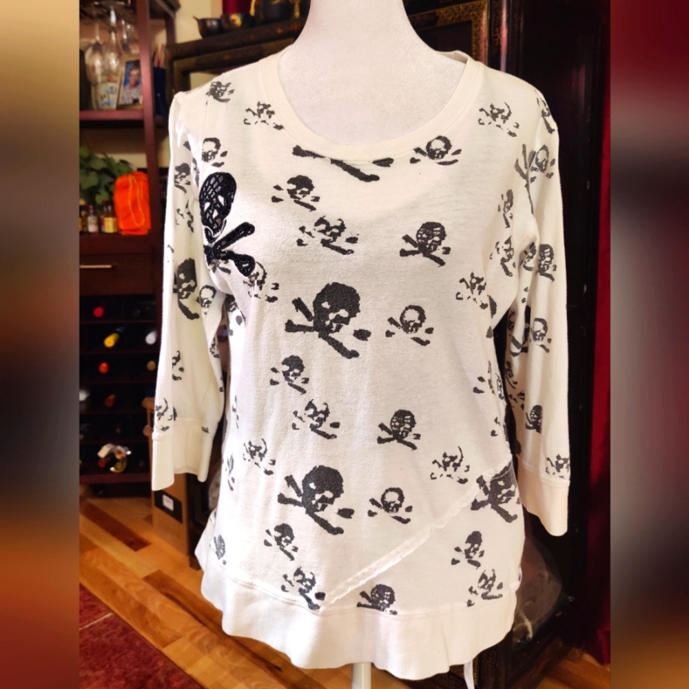 Y2K Skull Parts Jolly Roger Top